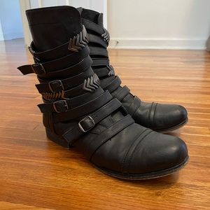 Madden Girl Strappy Boots